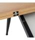 MESA EXTENSIBLE NATURAL METAL-MADERA PAX 90 X 60 X 75 CM