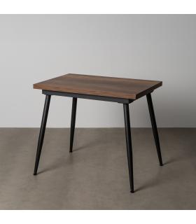 MESA EXTENSIBLE MARRÓN METAL-MADERA PAX 90 X 60 X 75 CM