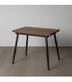 MESA EXTENSIBLE MARRÓN METAL-MADERA PAX 90 X 60 X 75 CM