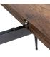 MESA EXTENSIBLE MARRÓN METAL-MADERA PAX 90 X 60 X 75 CM