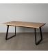 MESA EXTENSIBLE NATURAL METAL-MADERA PAX 170 X 90 X 75 CM