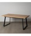MESA EXTENSIBLE NATURAL METAL-MADERA PAX 170 X 90 X 75 CM