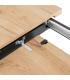 MESA EXTENSIBLE NATURAL METAL-MADERA PAX 170 X 90 X 75 CM
