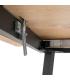 MESA EXTENSIBLE NATURAL METAL-MADERA PAX 170 X 90 X 75 CM