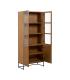 VITRINA NATURAL DM-MADERA 84,50 X 42,50 X 198 CM