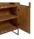 VITRINA NATURAL DM-MADERA 84,50 X 42,50 X 198 CM