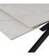 MESA EXTENSIBLE BLANCO-NEGRO 170 X 90 X 76 CM