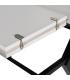 MESA EXTENSIBLE BLANCO-NEGRO 120 X 120 X 75 CM