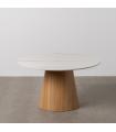 MESA CENTRO BLANCO-NATURAL 80 X 80 X 45 CM