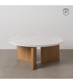 MESA CENTRO BLANCO-NATURAL 80 X 80 X 35 CM