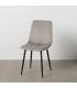SILLA GRIS CLARO TERCIOPELO CONTRACT 45 X 51 X 88,50 CM