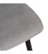 SILLA GRIS CLARO TERCIOPELO CONTRACT 45 X 51 X 88,50 CM