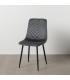 SILLA GRIS TERCIOPELO CONTRACT 45 X 51 X 88,50 CM