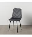 SILLA GRIS TERCIOPELO CONTRACT 45 X 51 X 88,50 CM