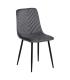 SILLA GRIS TERCIOPELO CONTRACT 45 X 51 X 88,50 CM