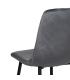 SILLA GRIS TERCIOPELO CONTRACT 45 X 51 X 88,50 CM