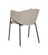 SILLA BEIGE TEJIDO-METAL 54 X 60 X 78 CM