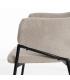SILLA BEIGE TEJIDO-METAL 54 X 60 X 78 CM