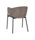 SILLA TAUPE TEJIDO-METAL 54 X 60 X 78 CM
