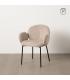 SILLA BEIGE TEJIDO-METAL 66 X 60 X 79 CM