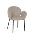 SILLA BEIGE TEJIDO-METAL 66 X 60 X 79 CM