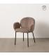 SILLA TAUPE TEJIDO-METAL 66 X 60 X 79 CM