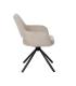 SILLA BEIGE GIRATORIO TEJIDO-METAL 59,50 X 62 X 83,50 CM