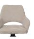 SILLA BEIGE GIRATORIO TEJIDO-METAL 59,50 X 62 X 83,50 CM