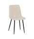 SILLA BLANCO TEJIDO-METAL CONTRACT 44 X 42 X 89 CM