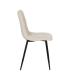 SILLA BLANCO TEJIDO-METAL CONTRACT 44 X 42 X 89 CM