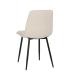 SILLA BLANCO TEJIDO-METAL CONTRACT 44 X 42 X 89 CM