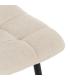 SILLA BLANCO TEJIDO-METAL CONTRACT 44 X 42 X 89 CM