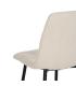 SILLA BLANCO TEJIDO-METAL CONTRACT 44 X 42 X 89 CM