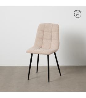 SILLA BEIGE TEJIDO-METAL CONTRACT 44 X 42 X 89 CM