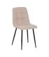 SILLA BEIGE TEJIDO-METAL CONTRACT 44 X 42 X 89 CM