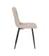 SILLA BEIGE TEJIDO-METAL CONTRACT 44 X 42 X 89 CM