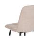 SILLA BEIGE TEJIDO-METAL CONTRACT 44 X 42 X 89 CM