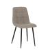 SILLA TAUPE TEJIDO-METAL CONTRACT 44 X 42 X 89 CM