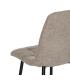 SILLA TAUPE TEJIDO-METAL CONTRACT 44 X 42 X 89 CM
