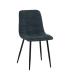 SILLA AZUL TEJIDO-METAL CONTRACT 44 X 42 X 89 CM
