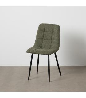 SILLA VERDE TEJIDO-METAL CONTRACT 44 X 42 X 89 CM