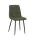 SILLA VERDE TEJIDO-METAL CONTRACT 44 X 42 X 89 CM