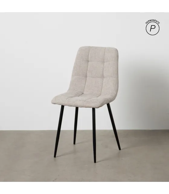 SILLA GRIS TEJIDO-METAL CONTRACT 44 X 42 X 89 CM