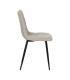 SILLA GRIS TEJIDO-METAL CONTRACT 44 X 42 X 89 CM