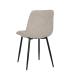SILLA GRIS TEJIDO-METAL CONTRACT 44 X 42 X 89 CM