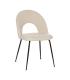 SILLA BLANCO TEJIDO-METAL CONTRACT 49 X 60 X 81 CM