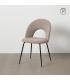 SILLA TAUPE TEJIDO-METAL CONTRACT 49 X 60 X 81 CM