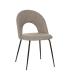 SILLA TAUPE TEJIDO-METAL CONTRACT 49 X 60 X 81 CM