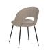 SILLA TAUPE TEJIDO-METAL CONTRACT 49 X 60 X 81 CM