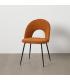 SILLA MARRÓN TEJIDO-METAL CONTRACT 49 X 60 X 81 CM